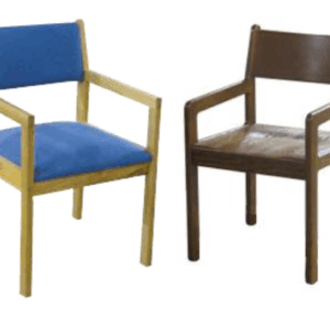 Metro Arm Chair w/Wood or Upholstered Seat & Back