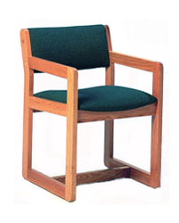 Nick Arm Chair w/Wood or Upholstered Seat & Back