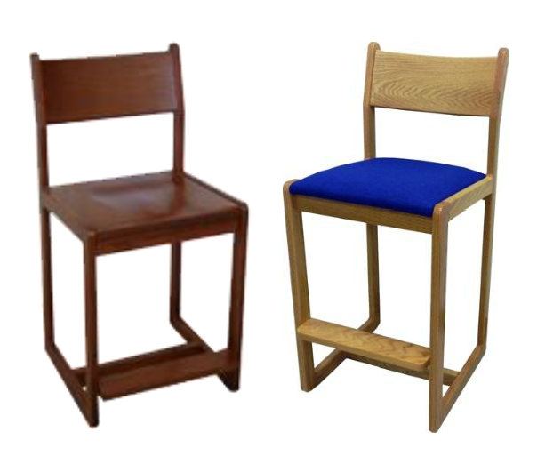 Brycen Stool w/Wood & Upholstered Seat & Back, Various Heights