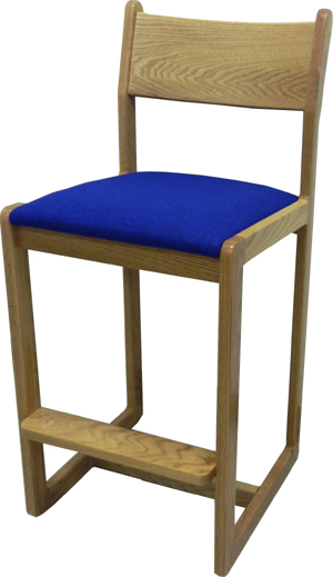 Brycen Stool w/Wood & Upholstered Seat & Back, Various Heights - Image 2