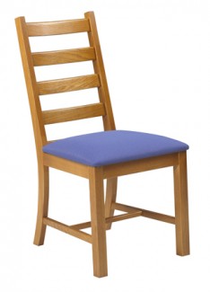 Ladder Chair w/Wood or Upholstered Seat & Wood Back - Image 2