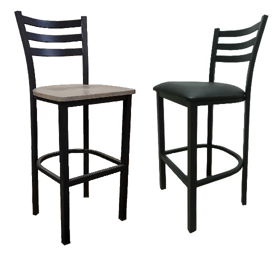 Sedona Metal Stool w/Wood or Upholstered Seat, Various Heights