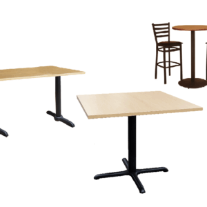 Metal Pedestal Base Tables (Sedona) - Multiple Options