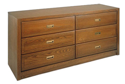 Woodcrest Dresser, 6 Drawers, 3 Side by Side - Image 2
