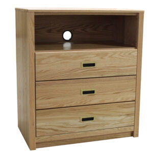 Woodcrest Media Chest with Drawers (2, 3, or 4) and Top Open Compartment