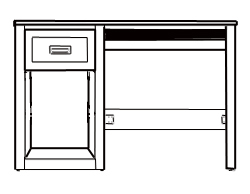 Woodcrest Panel End Pedestal Desk - Multiple Options - Image 3