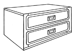 Woodcrest 2 Drawer Chest