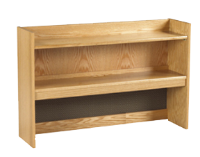 Woodcrest Shelf Carrel/Desktop Storage, Multiple Options - Image 3