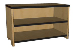 Contempo 2 Compartment Stackable Storage Unit