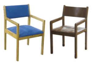 Metro Arm Chair w/Wood or Upholstered Seat & Back