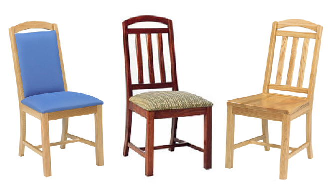 Mission Chairs w/Wood & Upholstered Seat & Back Options