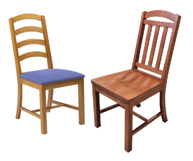 Arch Chair w/Wood or Upholstered Seat & Wood Back