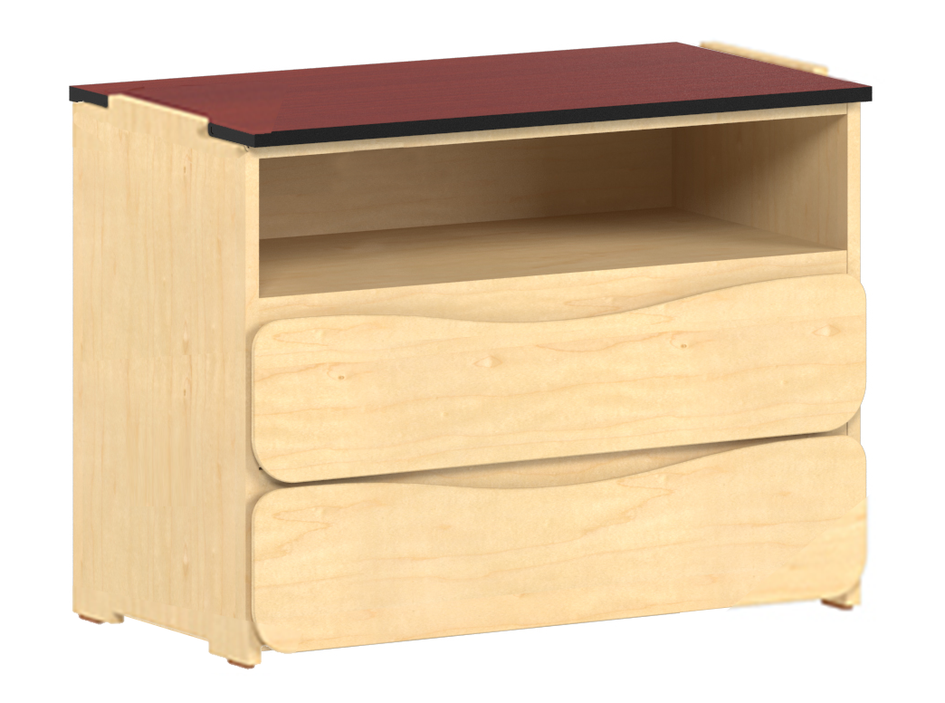 Aero 2 Drawer & Top Open Compartment Stackable Unit