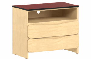 Aero 2 Drawer Chest w/Top Storage Shelf