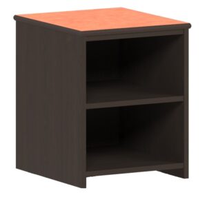 Apollo Nightstand/Pedestal w/2 Storage Shelves