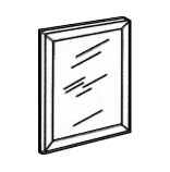 Beachcomber Mirror, 18"W x 55"H