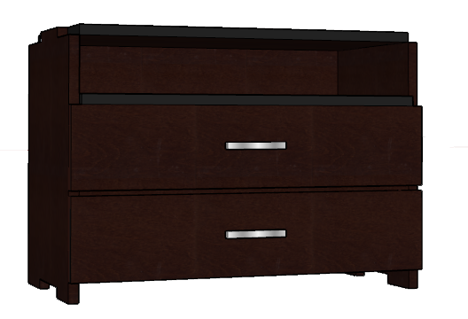 Contempo 2 Drawer & Top Open Compartment Stackable Chest - Image 4