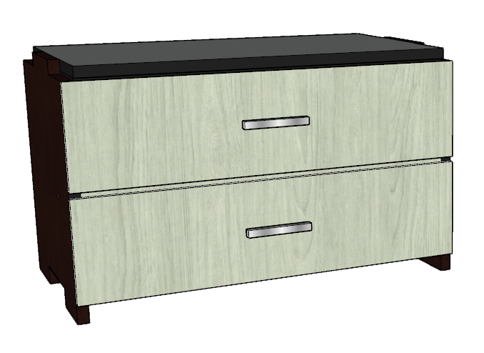 Contempo 2 Drawer Stackable Chest