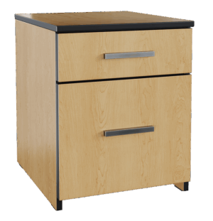 Contempo Pedestal w/1 Box & 1 File Drawer
