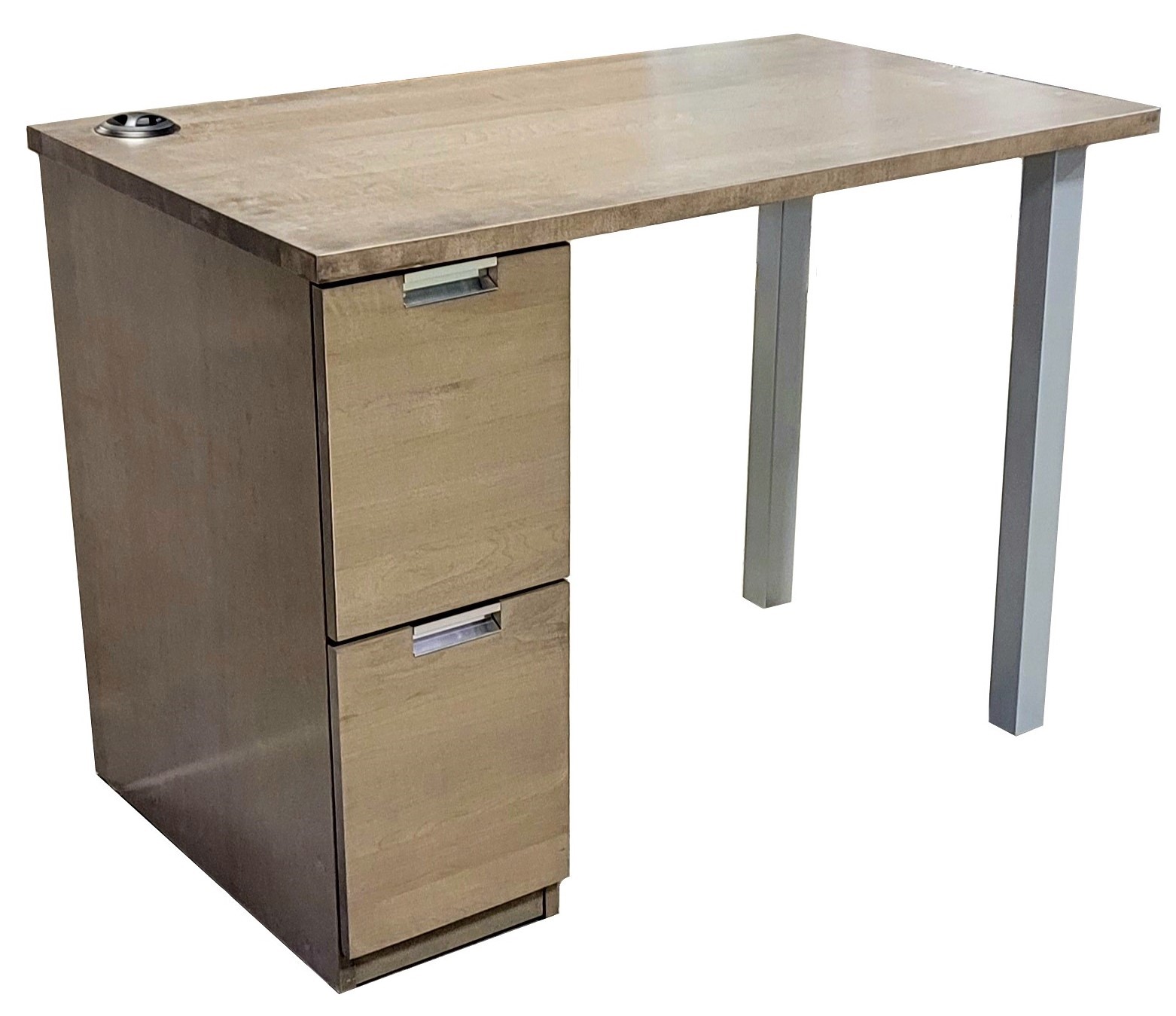 Urban Pedestal Desk with Open Legs - Image 2