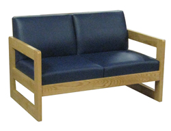 Delaware Collection Settee - Straight Leg or Sled Base Options