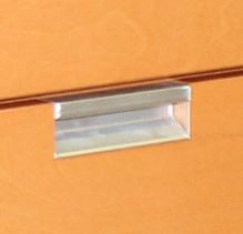 Metal Inset Pull, Satin Nickel 3 7/8"