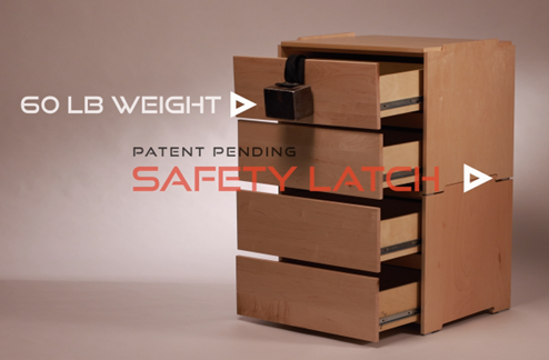 Contempo 2 Drawer & Top Open Compartment Stackable Chest - Image 2