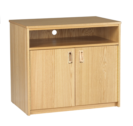 Nittany Media Stand w/2 Doors, Shelf Behind Doors & Top Shelf