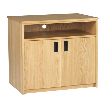 Nittany Media Stand w/2 Doors, Shelf Behind Doors & Top Shelf - Image 2