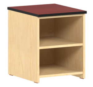 Aero Pedestal/Nightstand w/2 Storage Shelves