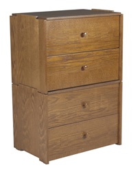 Shaker 2 Drawer Stackable Chest - Image 2