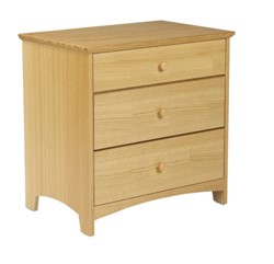Shaker 3 Drawer Chest w/2 Equal Size Drawers & Smaller Top Drawer - Image 3