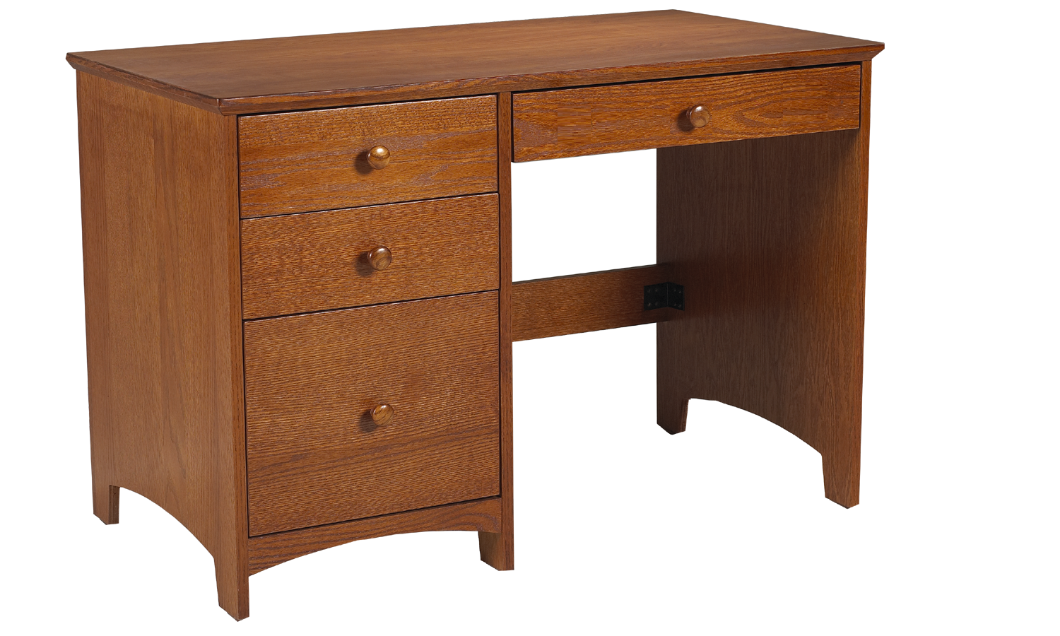 Shaker Panel End Pedestal Desk - Multiple Options