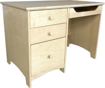 Shaker Panel End Pedestal Desk - Multiple Options - Image 2