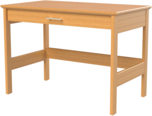Shaker Open Leg Study Desk w/Pencil Drawer