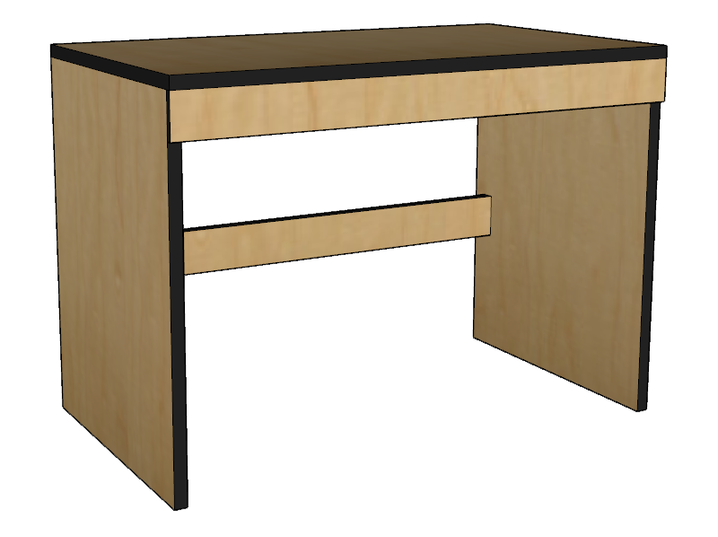 Contempo Panel End Study Desk w/Pencil Drawer - Multiple Sizes Available - Image 2