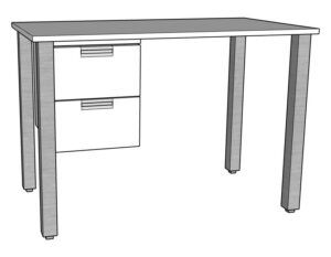 Urban Hanging Pedestal with 2 Drawers