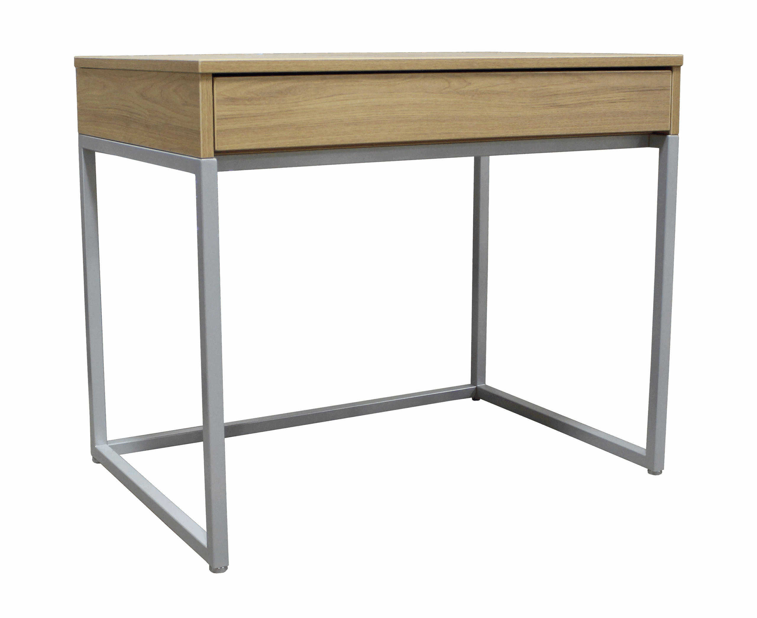 Urban Study Desk with Pencil Drawer, Metal Base, 36"W - Image 2