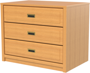 Woodcrest 3 Drawer Chest