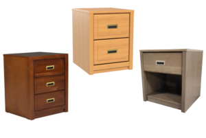 Woodrest Pedestals + Nightstands – Multiple Configurations